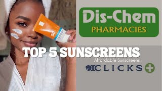 The BEST sunscreens from Dischem and Clicks [upl. by Nodnar1]