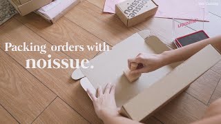 Noissue stamp and tissue paper review  Packing orders  Ecofriendly packaging [upl. by Emirac]