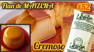 LICONSA Flan de MAIZENA cremoso y económico [upl. by Nylesaj]