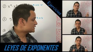 Leyes de los exponentes Ejercicios Parte 3 42 [upl. by Aitnahs]