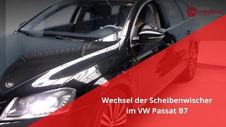 Scheibenwischer wechseln  VW Passat B7 [upl. by Calder]