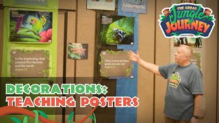 Colorful VBS Teaching Posters  The Great Jungle Journey VBS Decorations [upl. by Casie]