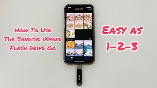 How To Use The Sandisk iXpand Flash Drive Go On The IPhone My First Time Using This Too [upl. by Aicak]