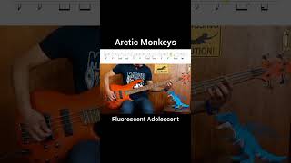 ARCTIC MONKEYS  Fluorescent Adolescent 🎸🎶 Bass quotWATCH FULL COVER WITH TABSquot arcticmonkeys bass [upl. by Loriner]