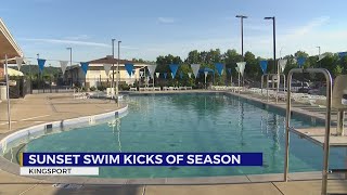 Kingsport Aquatic Center kicks off summer with Sunset Swim event [upl. by Susumu792]