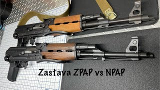 Zastava ZPAP and NPAP underfolders comparison ak47 zastava [upl. by Tocs]