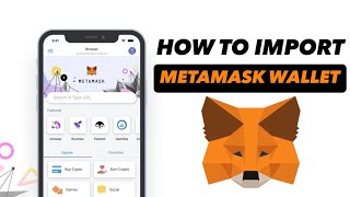 How To Import Wallet Using Secret Recovery Phrase on MetaMask  mobile app [upl. by Onaivlis]