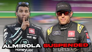 Aric Almirola Suspended After Bubba Wallace Fight [upl. by Fifi]