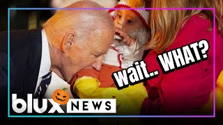 Biden Bites Baby  During White House Halloween Event  blux 🎃🐥 [upl. by Yolande312]