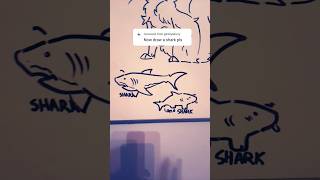 Filling my whiteboard with doodles day 32 art sharks landshark furry doodle [upl. by Alexine261]