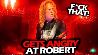 KIRK HAMMETT GETS ANGRY AT ROBERT TRUJILLO LIVE 2023 METALLICA [upl. by Sito844]