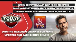 Lanka T10 Super League 2024 Kandy vs Eliya Marvells vs Bangla Jaffna vs Colombo Match Prediction [upl. by Reisman924]