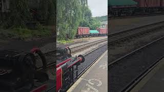 KWVR Steam Locomotive at Keighley Station 4k [upl. by Sorvats]