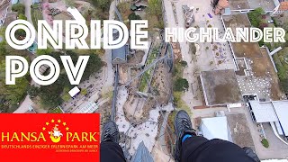 Onride POV Highlander  Hansapark  Highest Gyro Drop Tower in the world [upl. by Attolrahc]