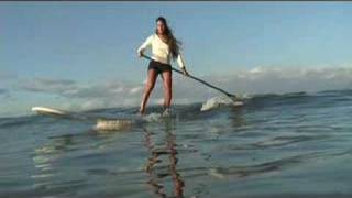 SUP HOW TO CATCH WAVES stand Up paddle boarding [upl. by Grata578]