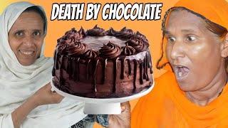 Tribal People Try Death By chocolate Cake [upl. by Aiclid670]