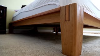 I Built A Thuma Bed Frame From Cherry Hardwood [upl. by Alan678]