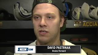 Bruins’ David Pastrnak ReInjured Surgically Repaired Thumb Vs Blue Jackets [upl. by Immak]