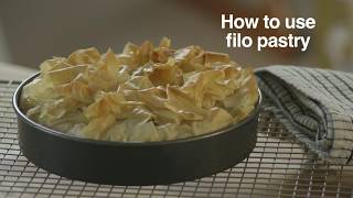 Filo Pastry Pie Recipe  Good Housekeeping UK [upl. by Arreip]