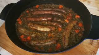 recette familiale saucisse lentille [upl. by Esra]