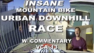 Mountain Bike URBAN Downhill RACE w COMMENTARY Valparaiso Cerro Abajo MTB VCA 2013  CG VLOG 36 [upl. by Erena183]