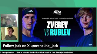 Alexander Zverev  Andrey Rublev ATP Finals Preview amp Prediction [upl. by Atikin]