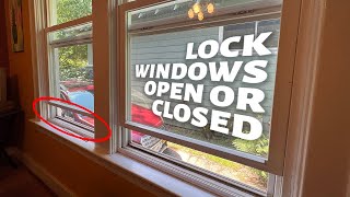 How to Lock a Partly Open Double Hung Window [upl. by Anevad]