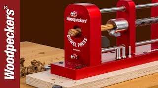 Woodpeckers  OneTIME Tool®  Dowel Press [upl. by Acissaj845]