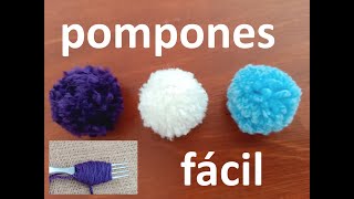 Cómo Hacer Pompones de Lana  ¡Súper Fácil  DIY [upl. by Loredo]