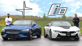 2021 Polestar 1 vs BMW i8  The Strangest Way To Spend 150000 [upl. by Ylellan]