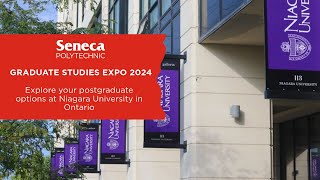 Niagara University in Ontario  Graduate Studies Expo 2024  Seneca Polytechnic [upl. by Ecnarolf946]