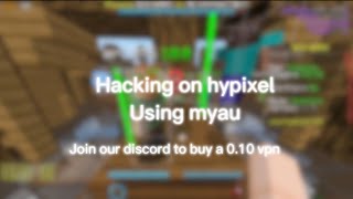 Hacking on hypixel using myau [upl. by Lightman]