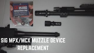 Watch this before you install a muzzle device on your Sig MPXMCXSPEAR [upl. by Aoniak13]