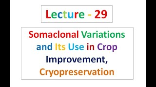 Lecture  29 Biotechnology [upl. by Noonberg]