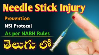 Needle stick injury  Protocol As per NABH NABL [upl. by Levine]