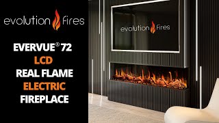 Evolution Fires Evervue 72 LCD Real Flame Electric Fireplace [upl. by Allys]