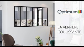 Verrière dintérieur coulissante en aluminium  Optimum [upl. by Ihtak]