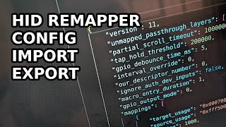 HID Remapper configuration exportimport [upl. by Hermione690]