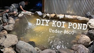 KOI POND BUILD PT 1 [upl. by Feodora]