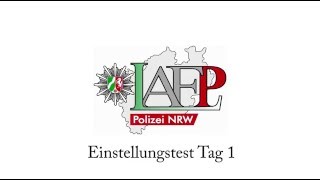 Auswahlverfahren Polizei NRW PC Test Erfahrungen Tag 1 [upl. by Marco148]