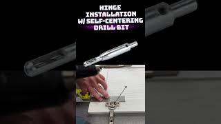 How to Install Cabinet Hinges with a SelfCentering Drill Bit [upl. by Maisel]