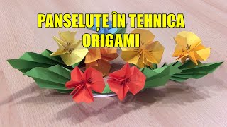 Panseluţe în tehnica origami [upl. by Sillad720]