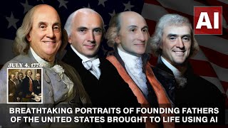 Breathtaking Portraits of Founding Fathers of the United States Brought to Life Using AI [upl. by Chretien]