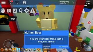 Completing Mother Bear’s Final Quest Roblox Bee Swarm Simulator [upl. by Talyah]