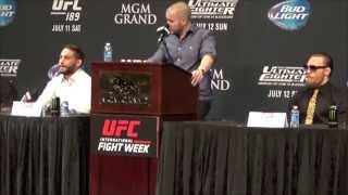 The McGregor Show  Best of UFC 189 Press Conference [upl. by Dulcinea]