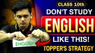 How to Study English Like a Topper🔥 Best Strategy to Score 95 Class 10th Prashant Kirad [upl. by Aihsot]