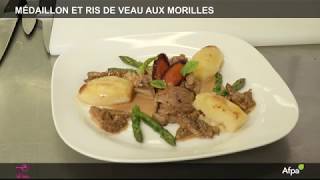 Médaillon et ris de veau braisé aux morilles [upl. by Assele603]