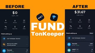 How to fund your Tonkeeper Wallet  How to buy Toncoin on ByBit [upl. by Htidra]