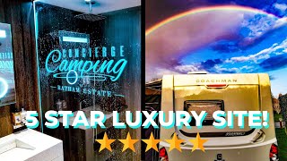 We visit a 5 star luxury caravan site  Concierge Camping West Sussex [upl. by Phillane]