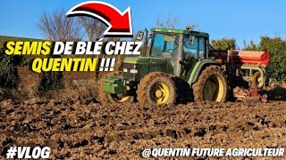 VLOG Semis de blé chez quentinagriculteur12 [upl. by Ennahoj15]